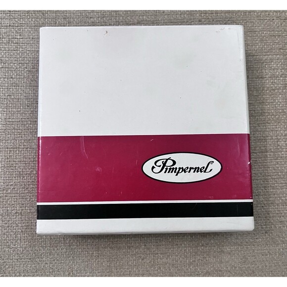 6pc Pimpernel Christmas Cork Back Coasters Set Snowman Angel Deer Santa Cat - Picture 3 of 7